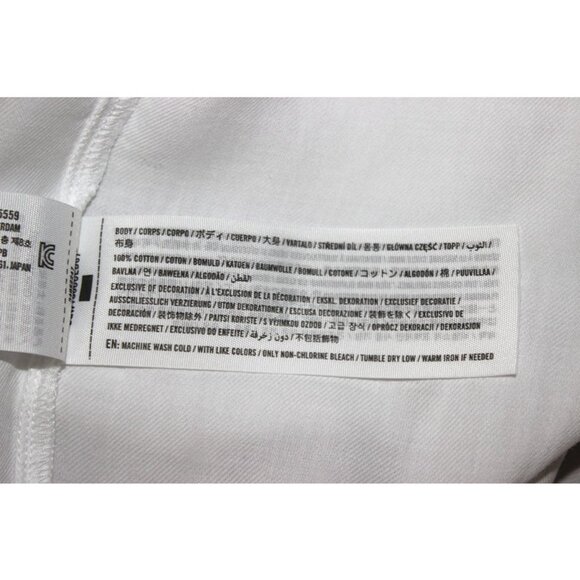 HOLLISTER Easy Logo Button-Through Cotton Shirt in White - XL/XXL - Picture 7 of 8